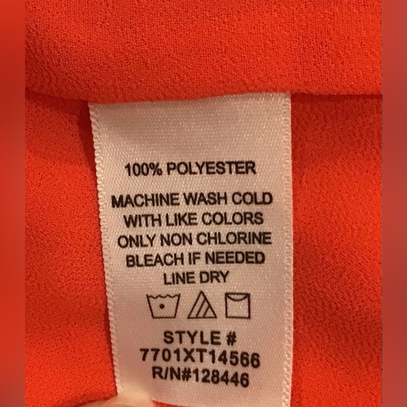 bright coral strappy top - Picture 2 of 3